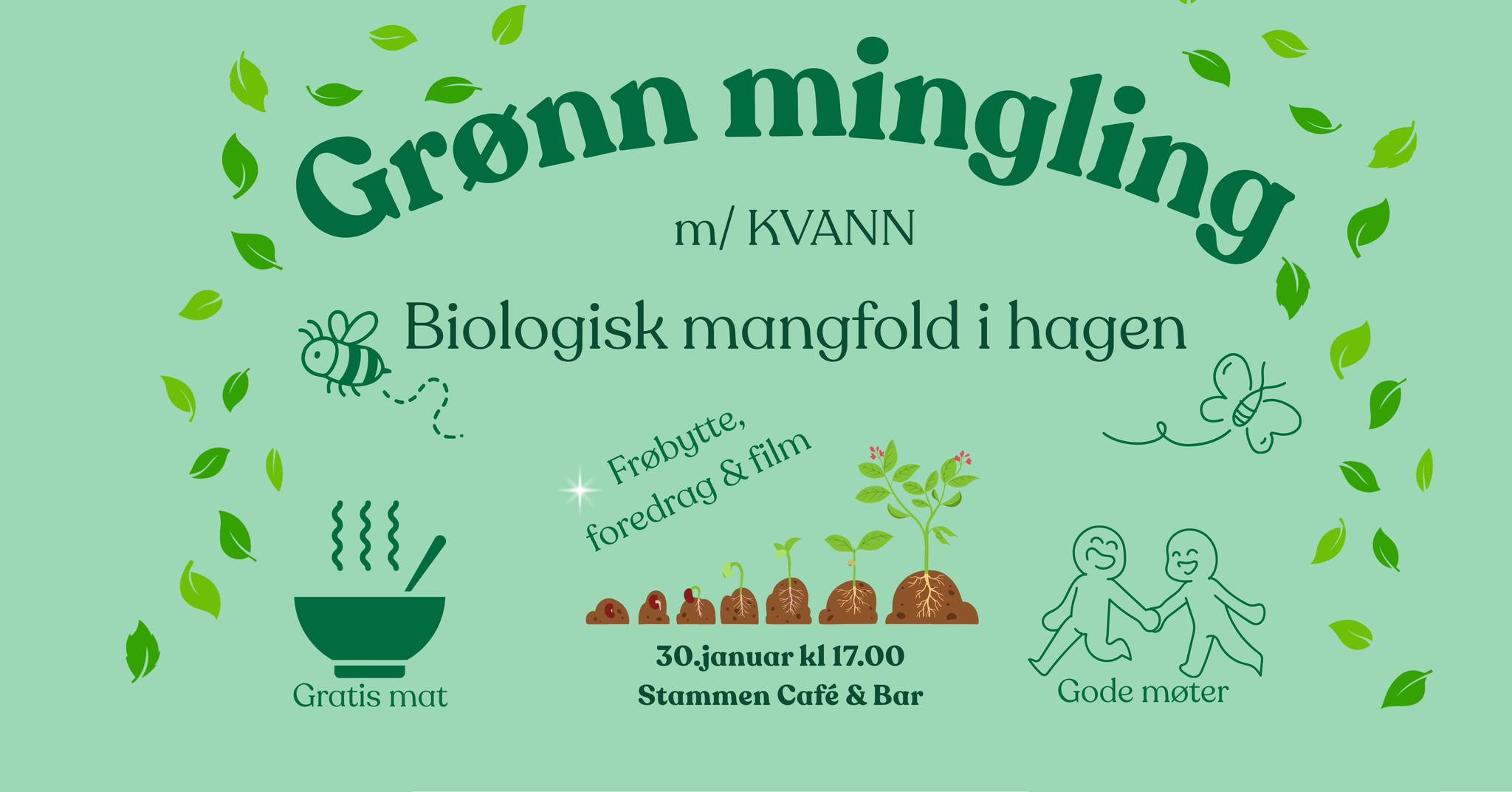Grønn mingling: Biologisk mangfold i hagen